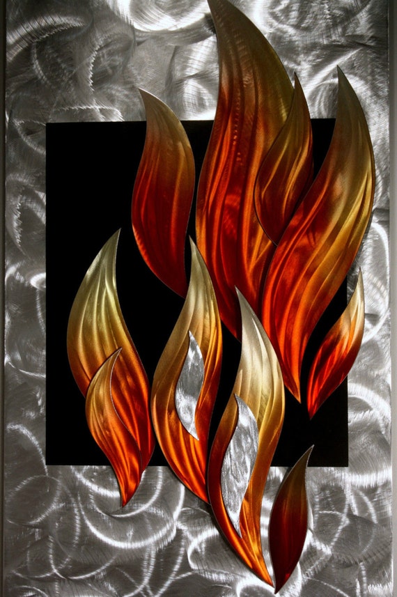 abstract fire red resin sculpture