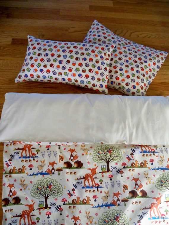 Toddler Duvet Cover Crib Bedding Designer Fabric Forest