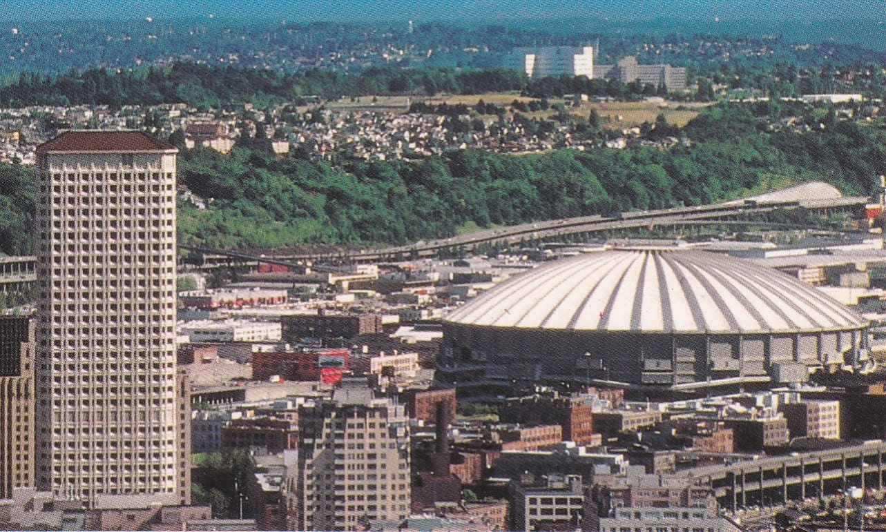 Large Ca 1980s Seattle Washington Topographical