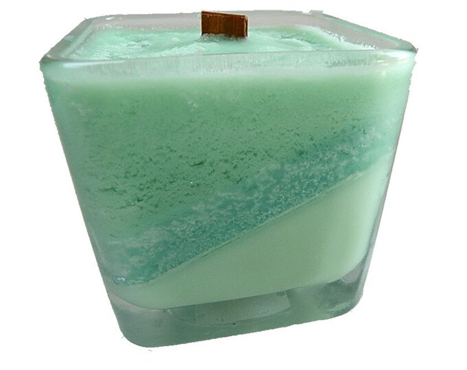 Cool Mint Wooden Wick Candle