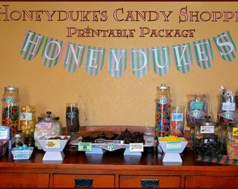 Honeydukes Candy Shop Package for Candy Buffet or Dessert Table INSTANT DOWNLOAD