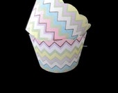 Pale Chevron Cupcake Wrappers- Easter, Pale Chevron, Baby Showers, Pastel color, Easter cupcakes, baptism cupcakes, baby shower cupcakes Il_170x135