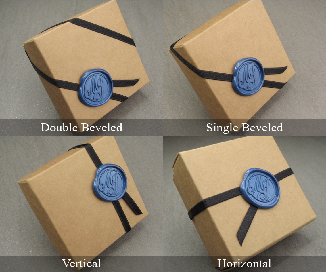 Wedding Favor Box Kraft Square Gift Box with Elastic Band