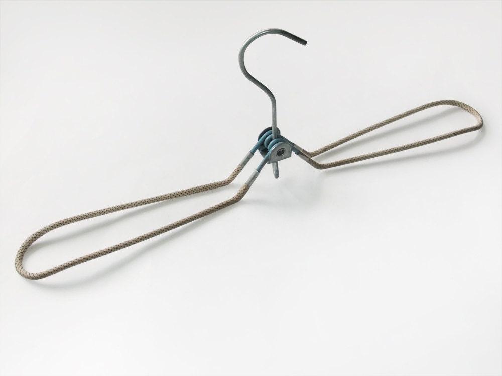 Vintage Folding Hanger Metal Clothes Hanger Travel Hanger