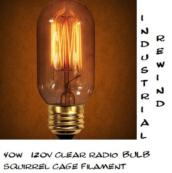 Edison Bulb 40w Radio Bulb Slightly Tinted Filament Bulb