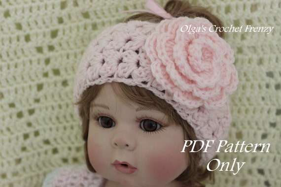 222 New baby headband crochet size 594 Crochet Headband Baby to Adult Sizes, Crochet Pattern, Easy Skill   