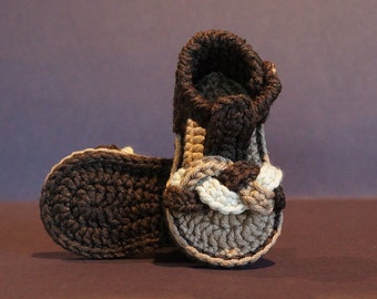 to Crochet baby booties, Crochet baby sandals, Baby flip flops, Baby ...