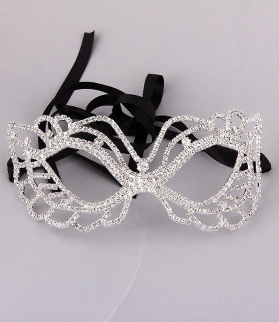 Masquerade Mask Crystal Mask Halloween Mask Great Gatsby