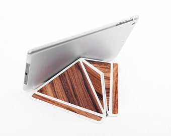 iPad Case iPad Stand Tablet Stand Tablet Case with Back for iPad Air 1 Leather/Wood Combination Christmas Gift Tablet Sleeve iPad Holder