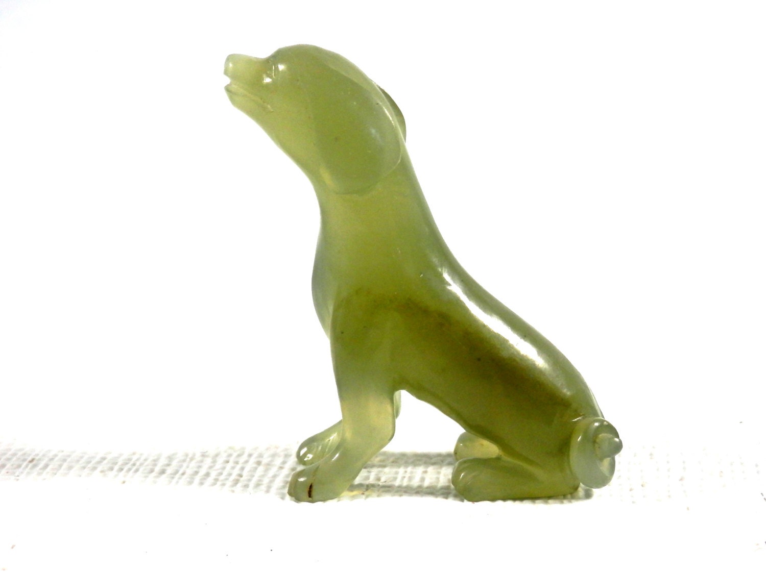 jade dog figurine