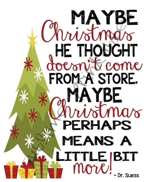 Christmas The Grinch Quote 8x10 JPG by sublimeprintables on Etsy