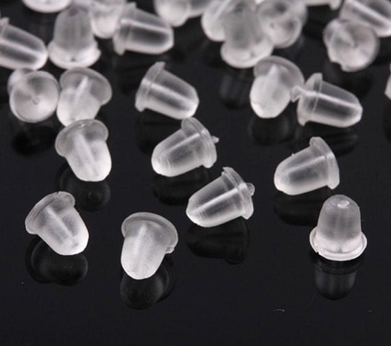 Larger Size Dome Rubber Silicone Earring Backs Stoppers 70 or