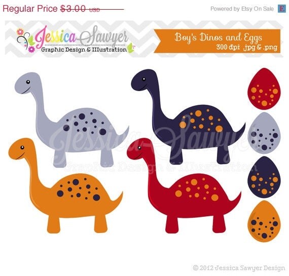 50% OFF - INSTANT DOWNLOAD, dinosaur clipart - baby boy clip art - dino graphic - invitation image - commercial use - dinosaur eggs Il_570xn