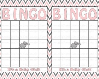 printable free blank baby shower bingo cards