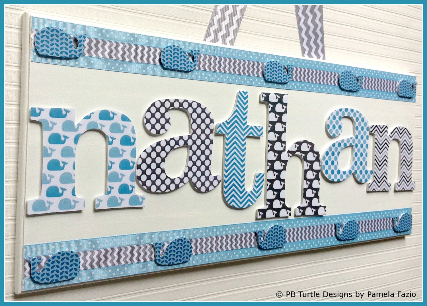 Children's Custom & Personalized Name Plaques by PBTurtleDesigns