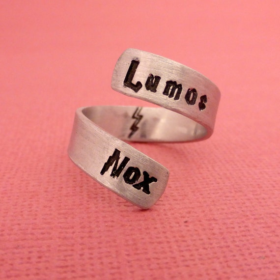 Items similar to SHOP EXCLUSIVE Lumos Nox A Hand Stamped Aluminum