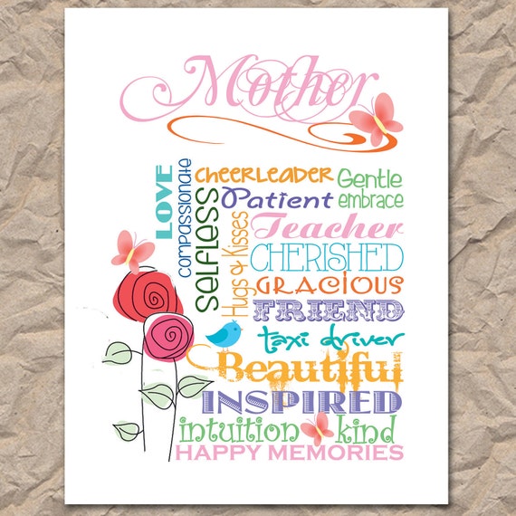 Items similar to Subway Art - Mother's Day - Digital / Printable File ...