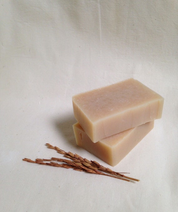 Natural Handmade Soap Rice Milk & Organic Rice by SoftCreamStore