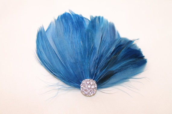 Blue Feather Hair Piece - eBay.com - wide 6