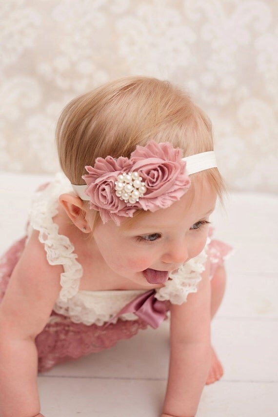 Baby headband Vintage headband newborn headband vintage