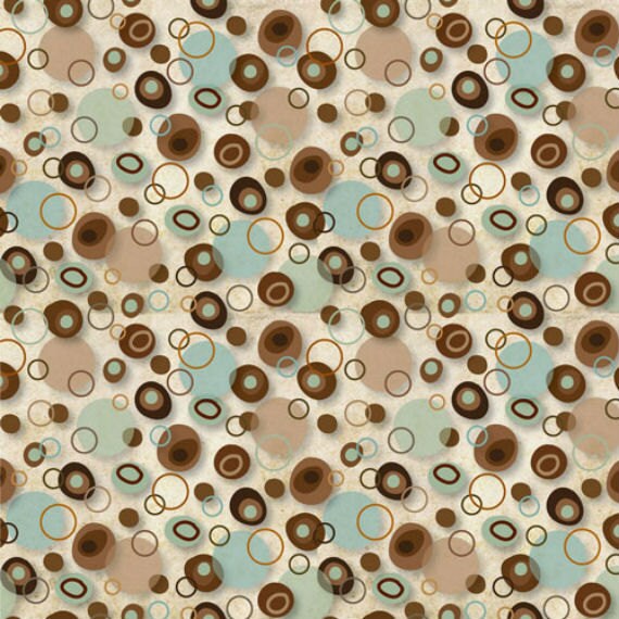 Caffe Latte by Trena Olsen Circles in Multi for Spectrix Fabrics by the Yard