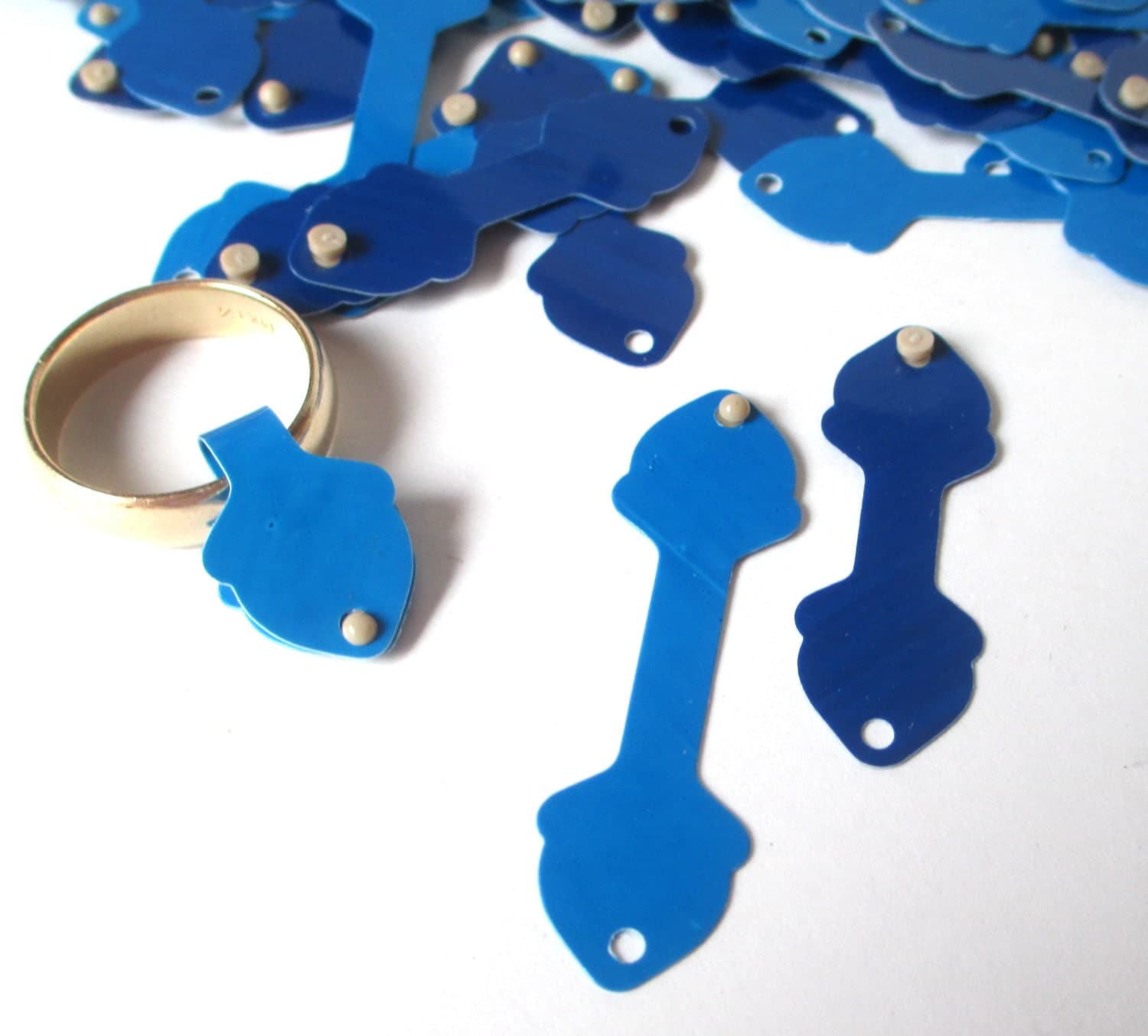 90 Assorted Jewelry Tags Snap On 90 Count 2 Sizes Arch Crown