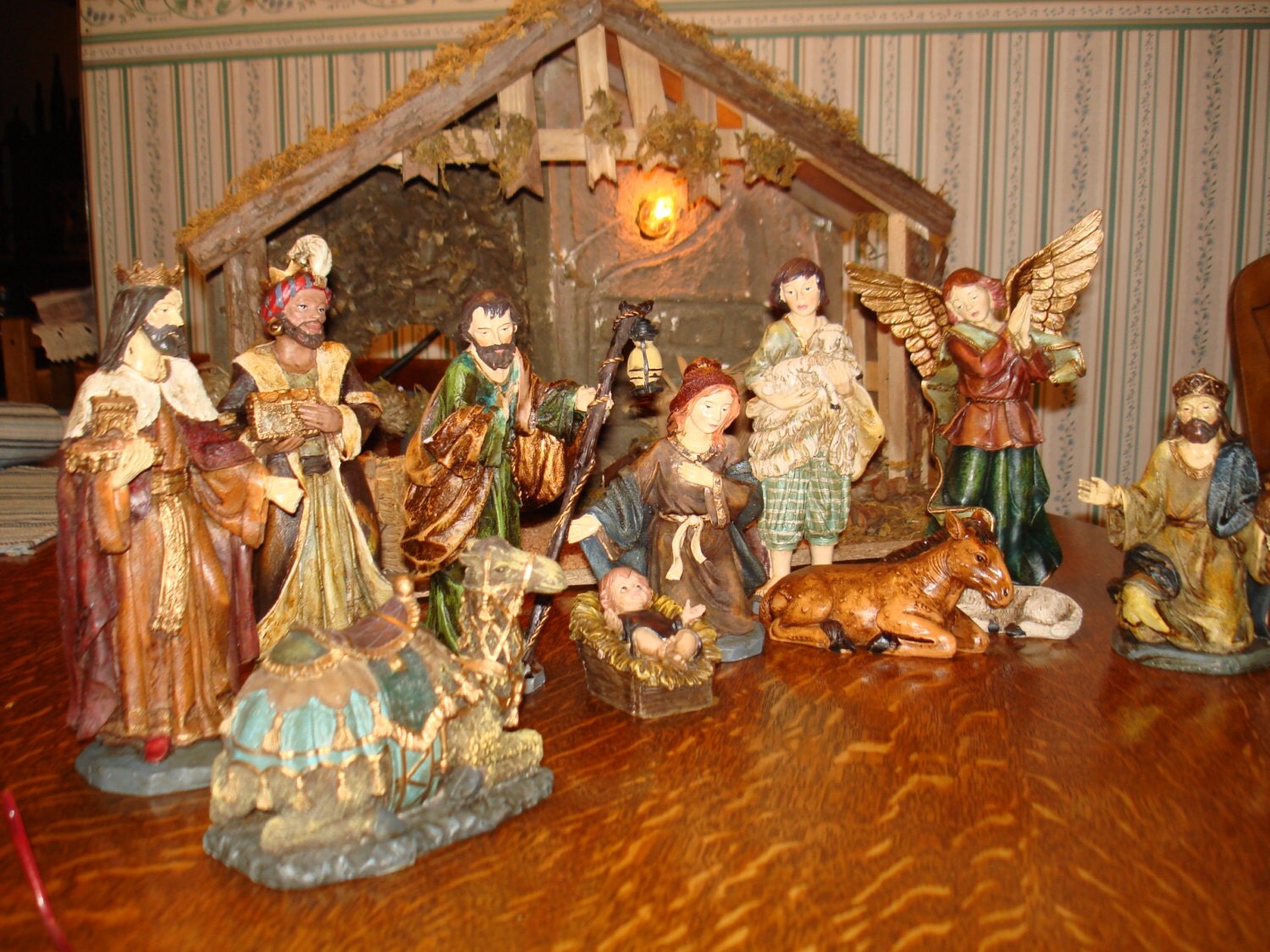 large resin nativity figures