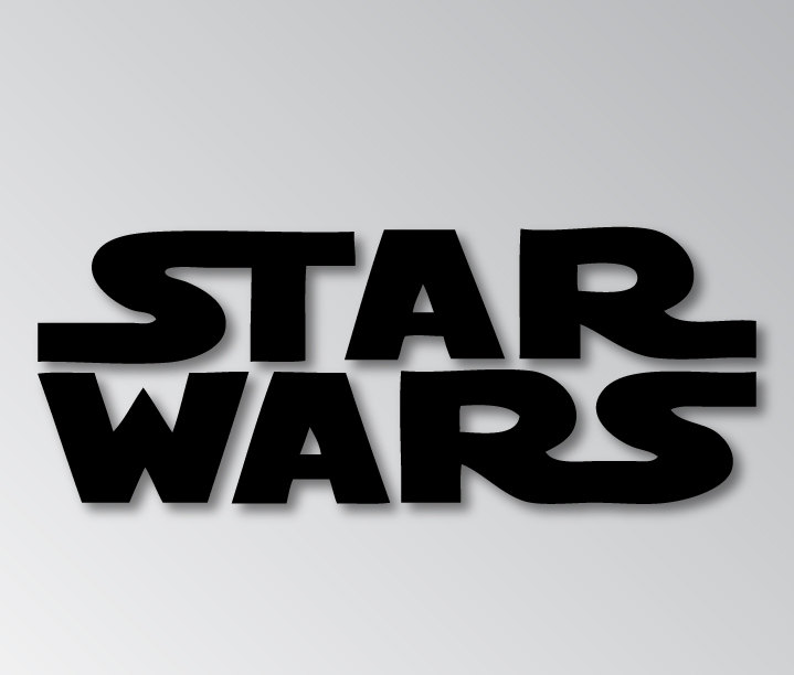 Star Wars Logo Vinyl Decal Sticker Bumper Sticker by kitschaus