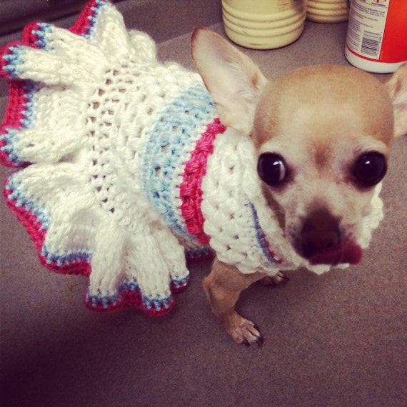 PDF PATTERN Puffa Love Crochet Dog Dress Pattern