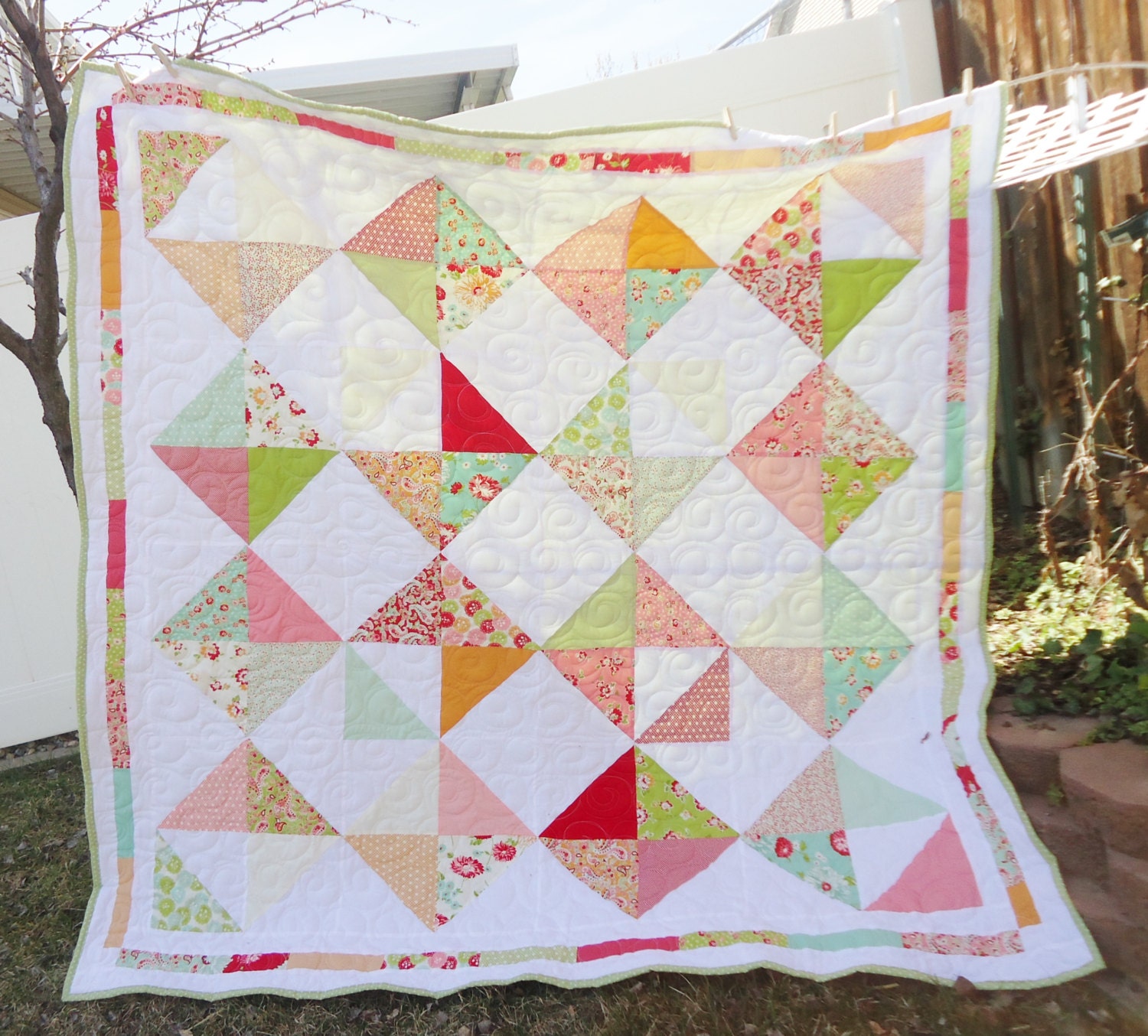 Ohio Star Burst Quilt Layer Cake PDF Pattern