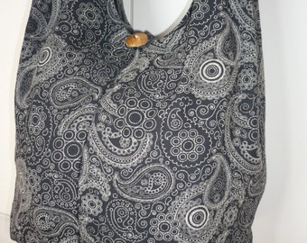 Hobo Cross Body Bag, Sling bag, Hobo Bag Purse Thai Printed Cotton