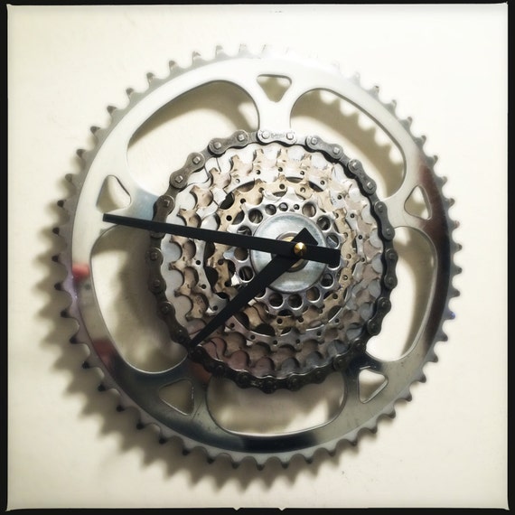 Bicycle Gear Clock Bike Gear Wall Clock Bicycle Gears & Chain Wall
