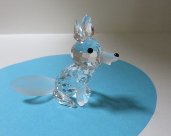 swarovski crystal fox figurine