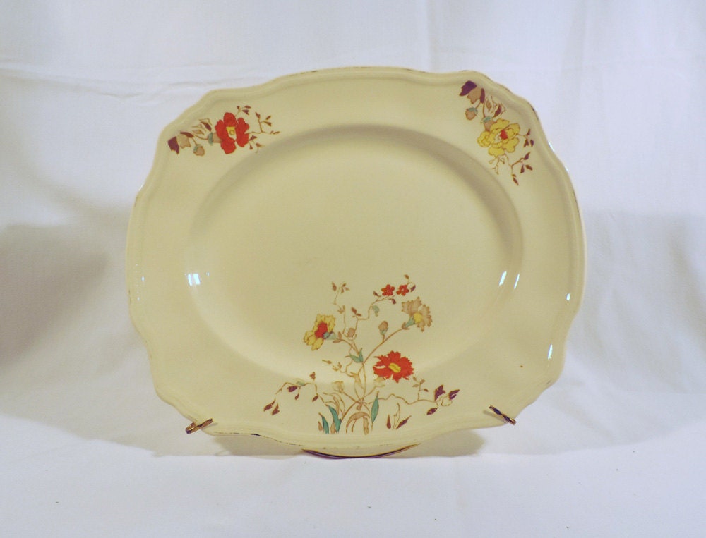 Alfred Meakin, Art Deco, ‘Marigold’ Astoria shaped 37N86, large ceramic