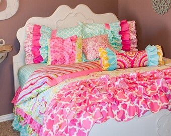 Custom Bedding Striped Kumari Garden by LikeMyMotherDoes on Etsy