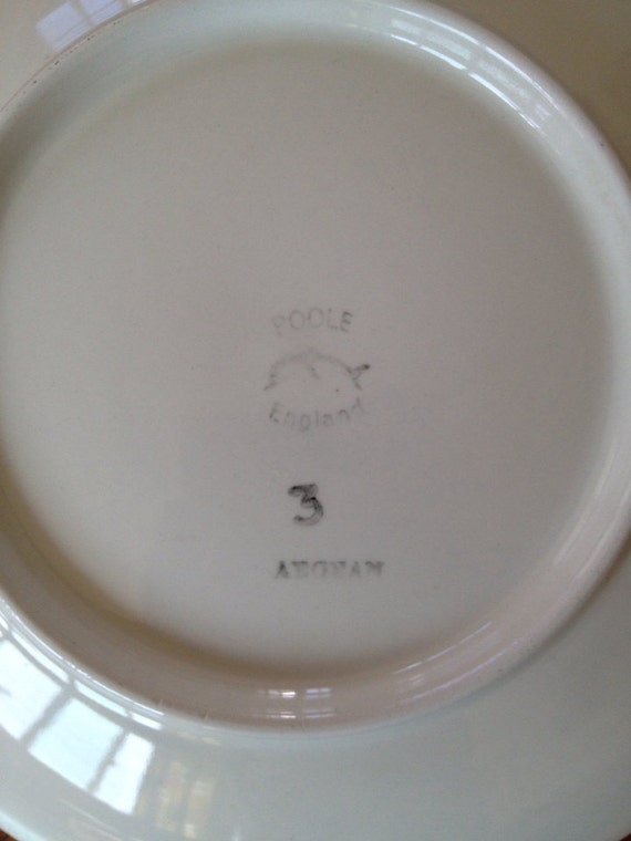 Poole Pottery Yachts/Boats Plate by Leslie Elsden.