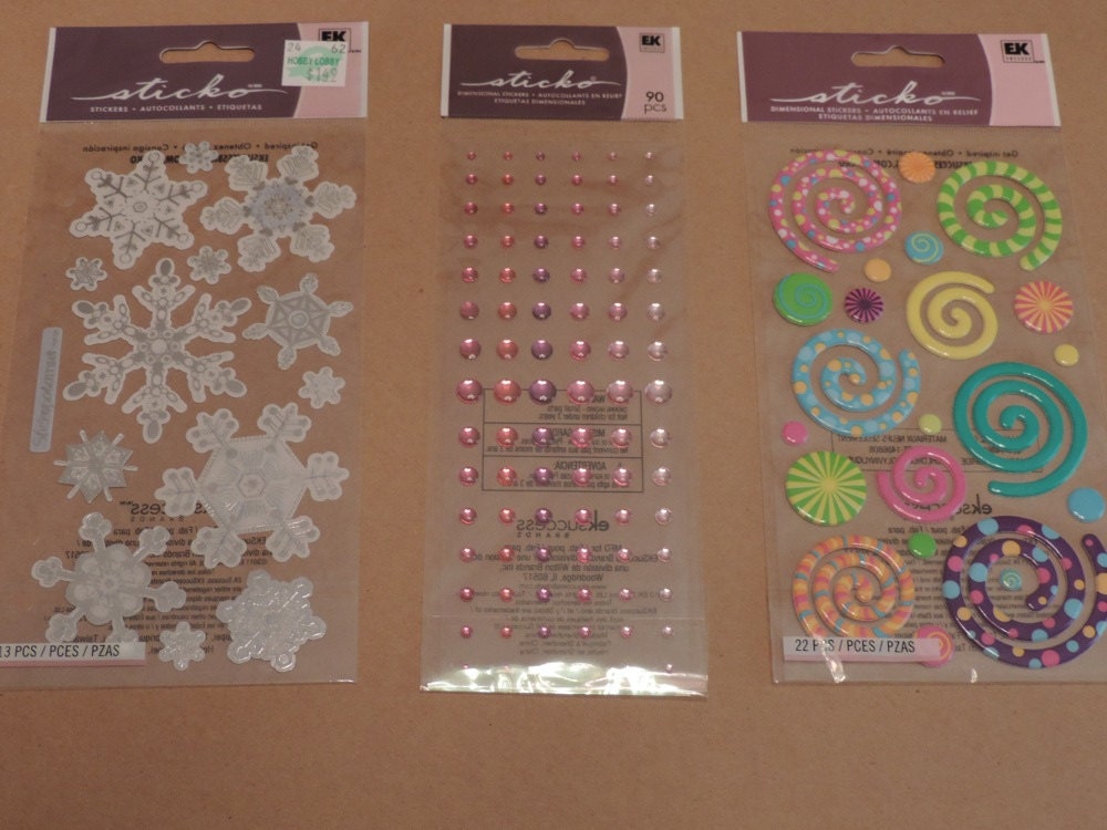 Scrapbook Sticker collection Set of 10 by on Etsy