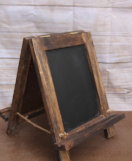 The Small Chalkboard Easel Double Sided Hinged Weddings