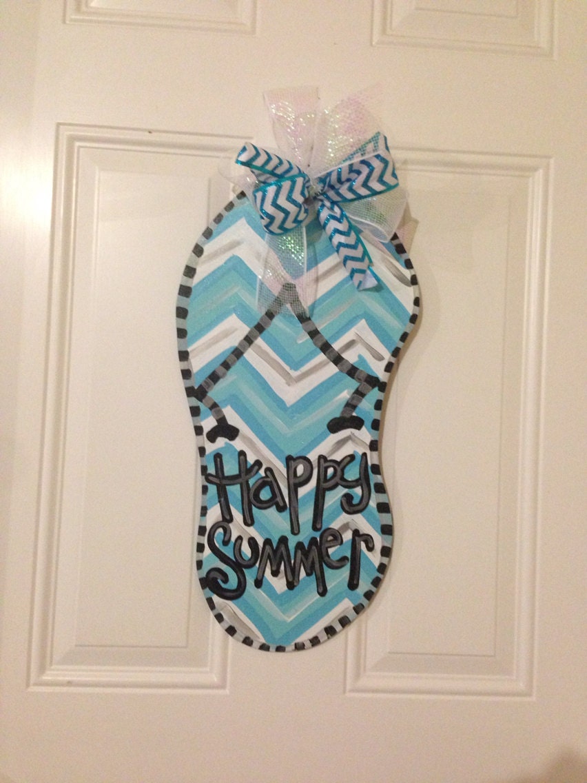 Flip Flop Summer Door Hanger By Younglovedecor On Etsy 0344