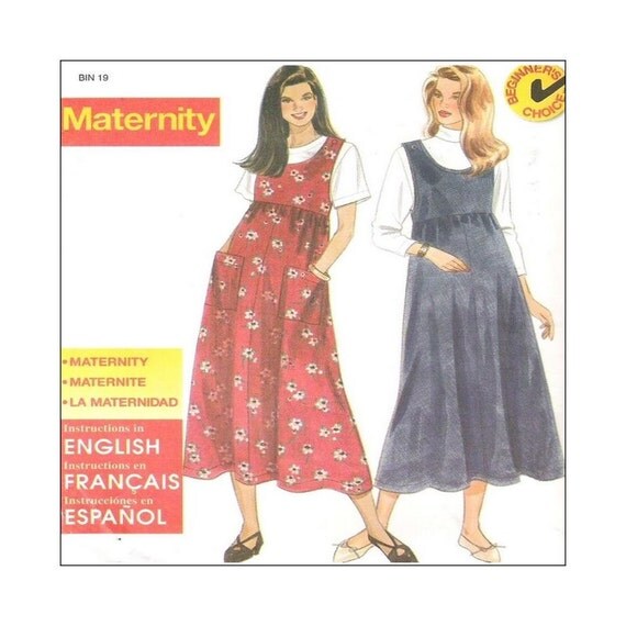 Uncut Maternity Sewing Pattern Misses Jumper Simplicity 7445