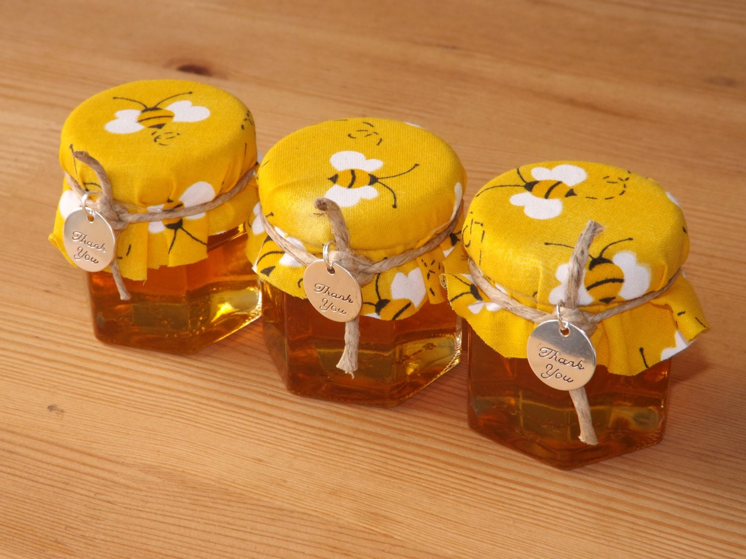 Set of 12 2oz. Honey Jar Favors Wedding by JirehCraftyCreations