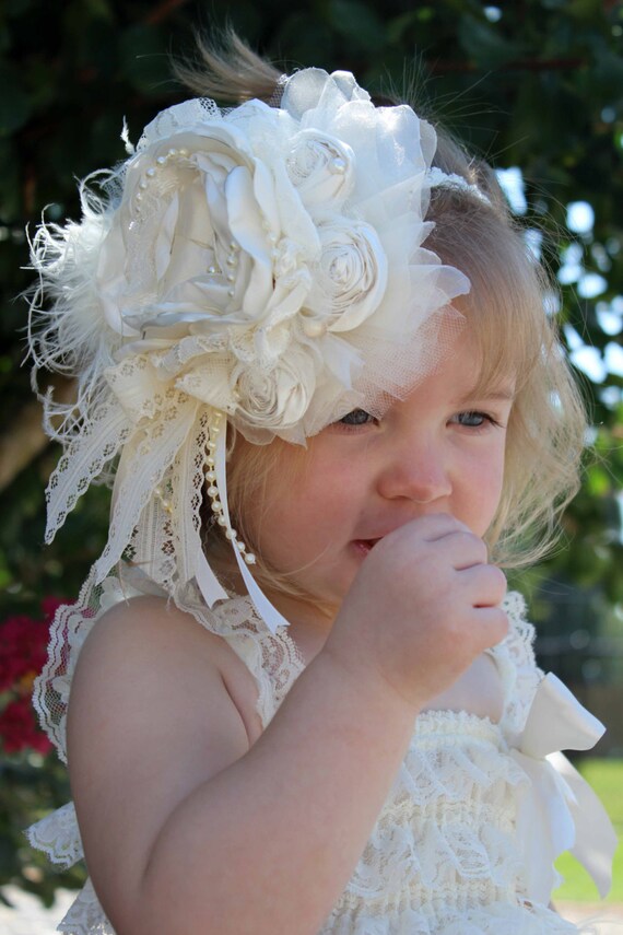 2 Piece Vintage Style Headband and Sash Bridal Sash