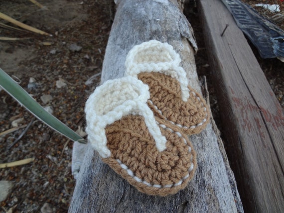 Crochet Baby Sandals by NewArrivalsByStef on Etsy