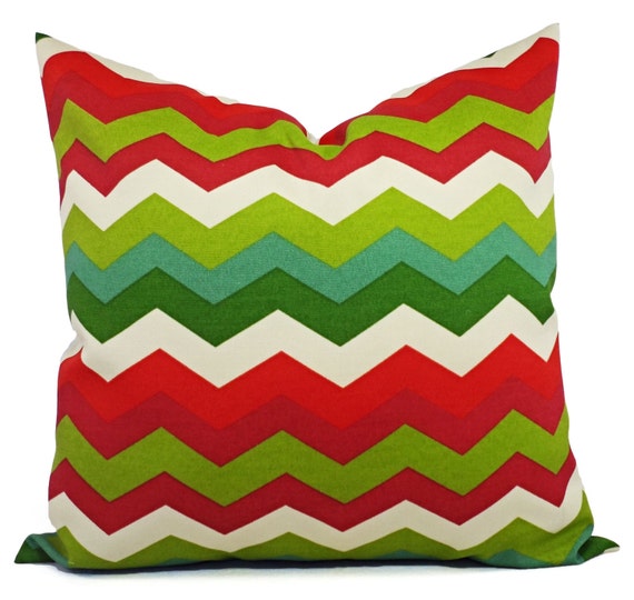 Two Red and Green Outdoor Pillow Covers Red by … Etsy the hippie corner