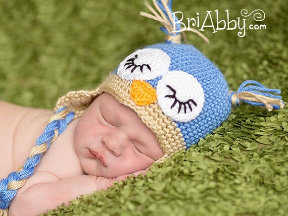 hat pattern sleepy crochet owl With Sleepy Earflaps PDF Crochet BriAbbyHMA Pattern Owl by Hat