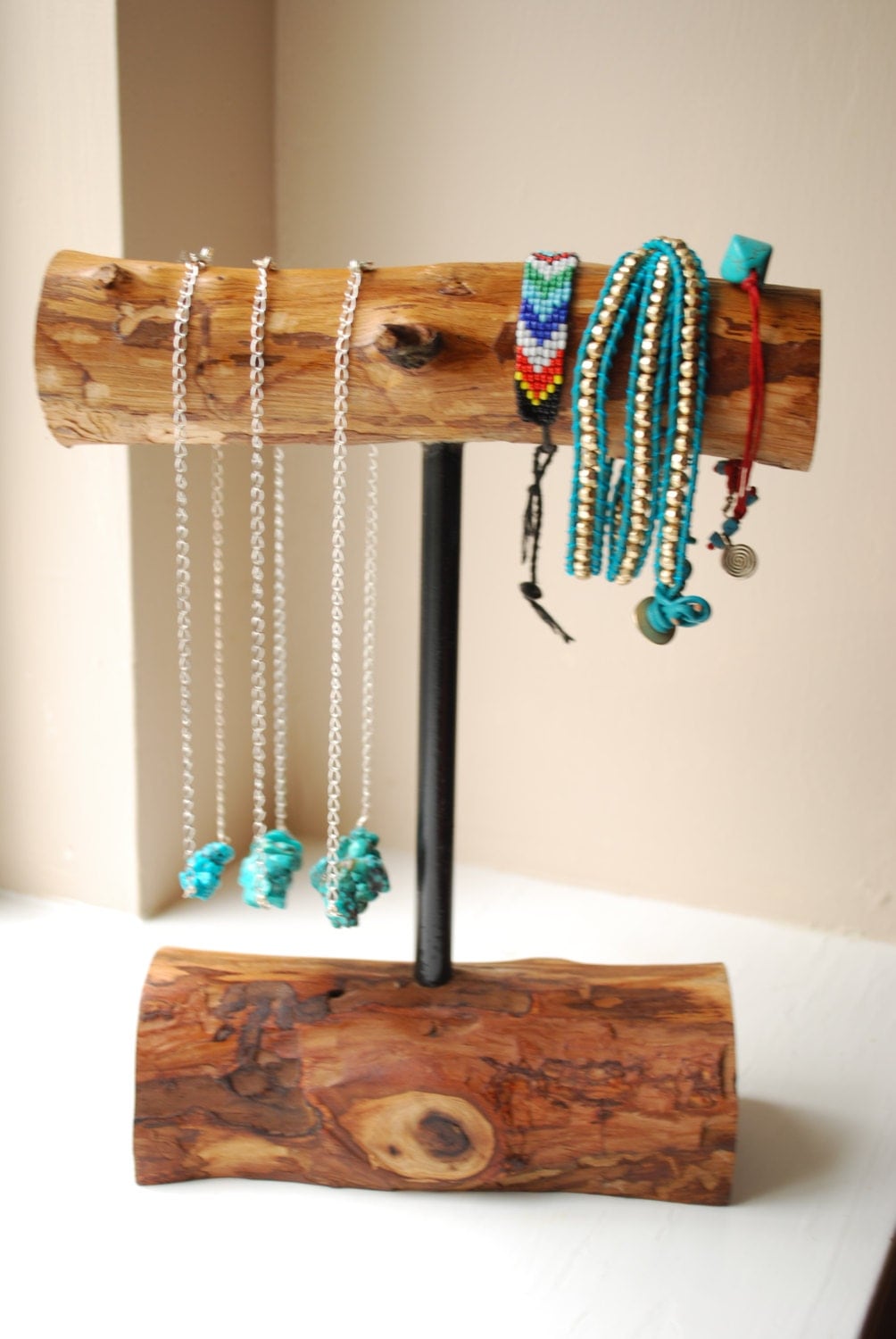 Wooden Necklace/Bracelet Holder Medium Display Stand Home