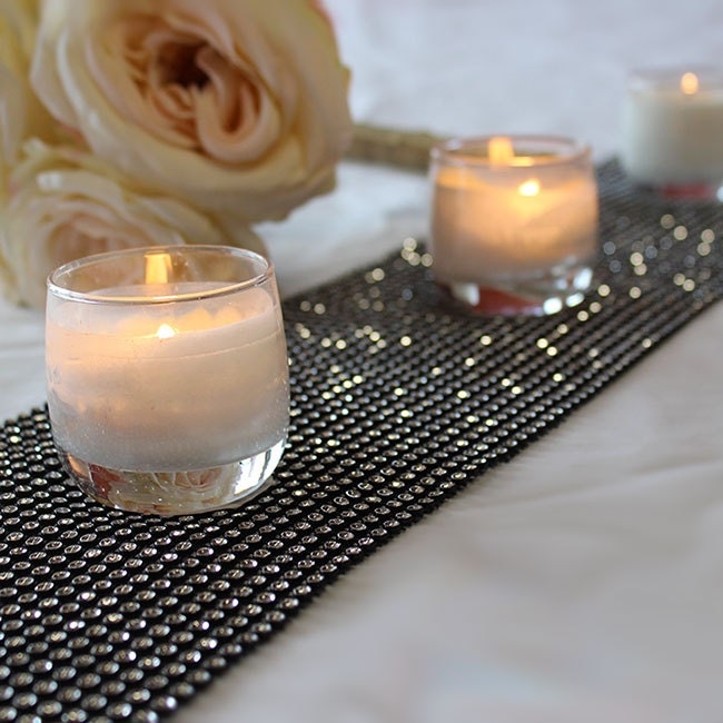 Table Runner Diamond Mesh Rhinestone Mesh by