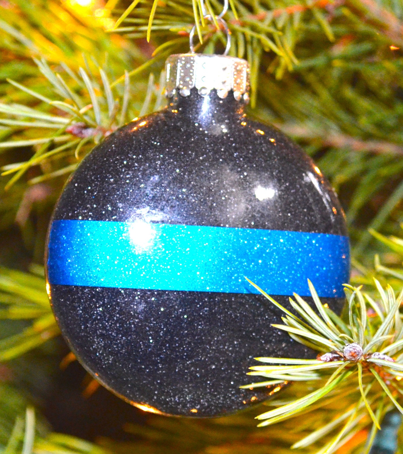 thin blue line ornament by hooahhoneyhomemade on etsy thin blue line ornament by hooahhoneyhomemade on etsy