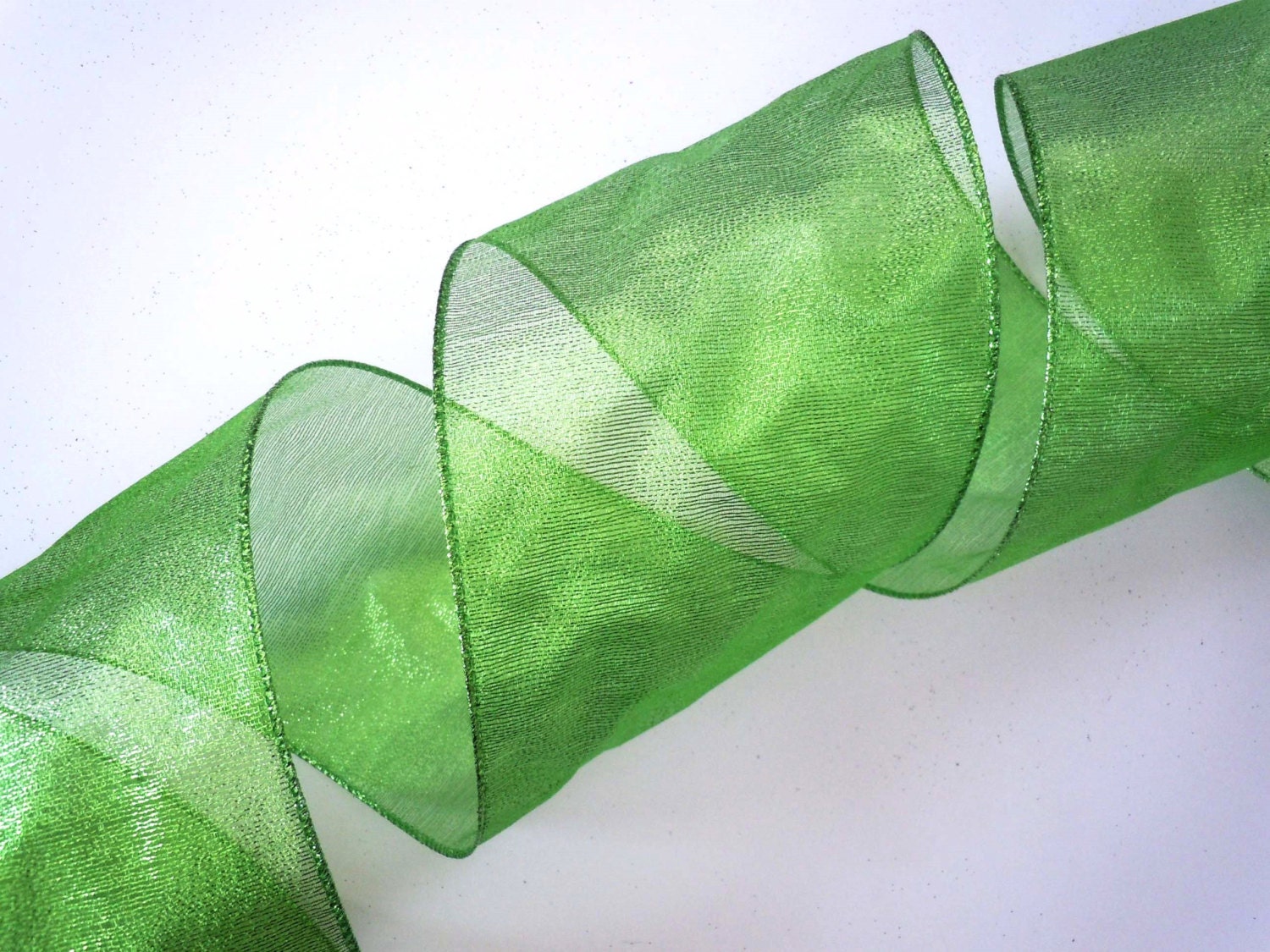 5 inch wide ribbon wired Christmas ribbon by AllRibbonsAndThings