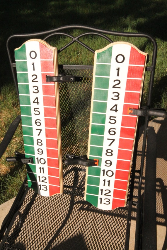 Italian Style Backyard Scoreboard for Bocce Ball, Ladder Ball, and more!